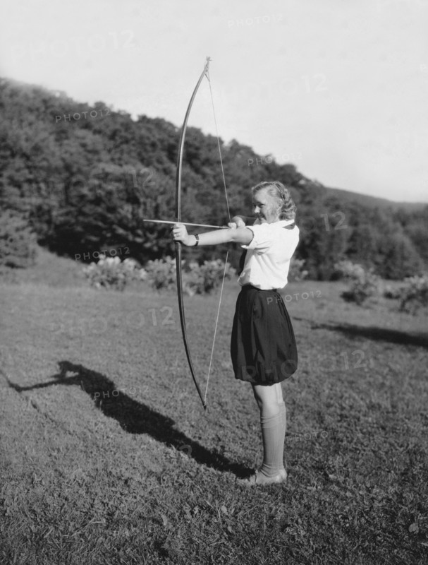 Girl Scout With Bow And Arrow