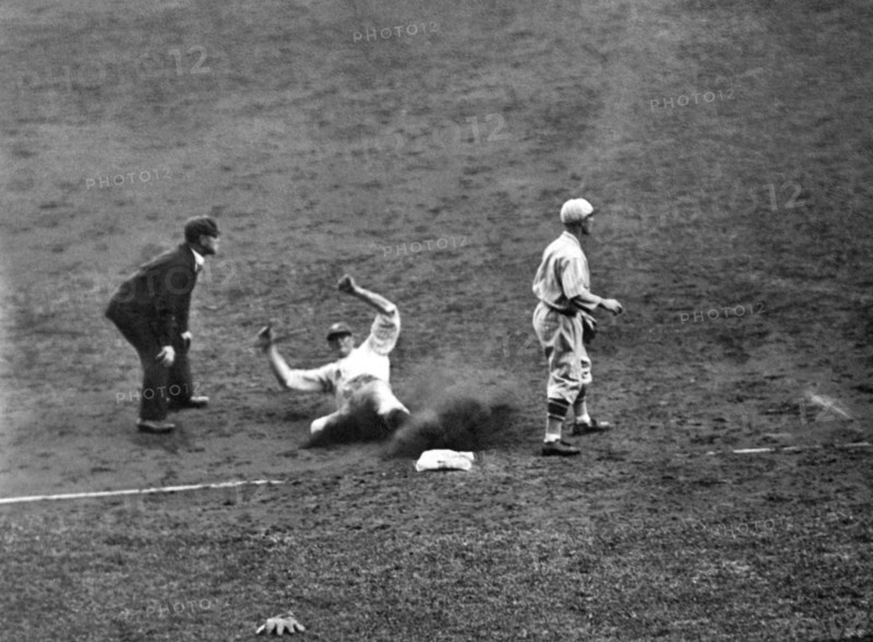 Yankee Meusel Safe At Third