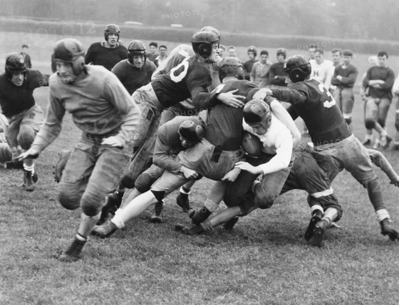 Tackled In The Football Line