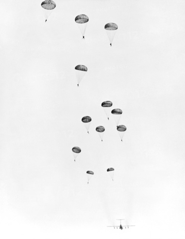 Army Paratrooper Exercise