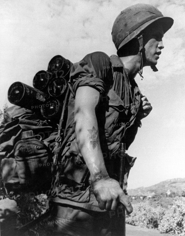 Soldier With A Heavy Load