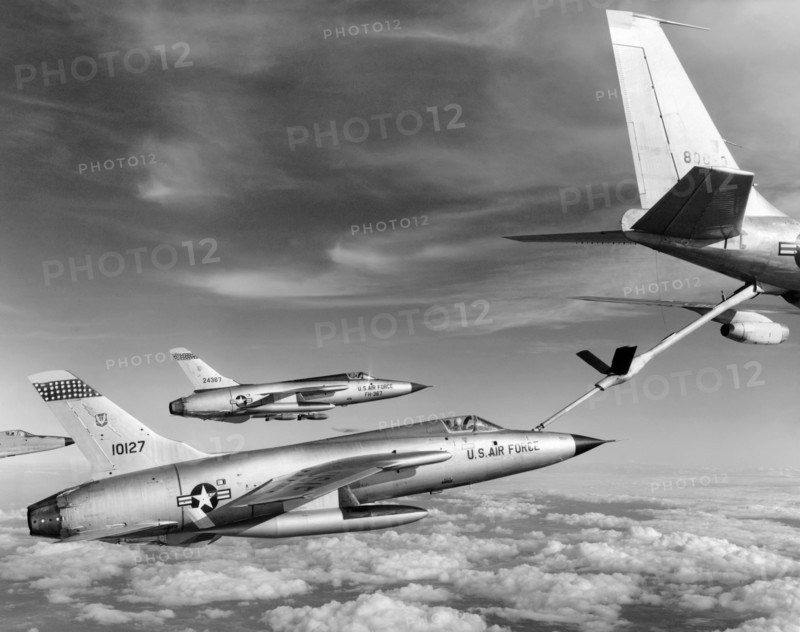 F-105s Refueling In The Air