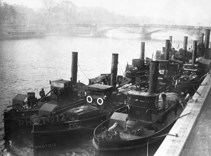 Armored Tug Boats Guard Seine