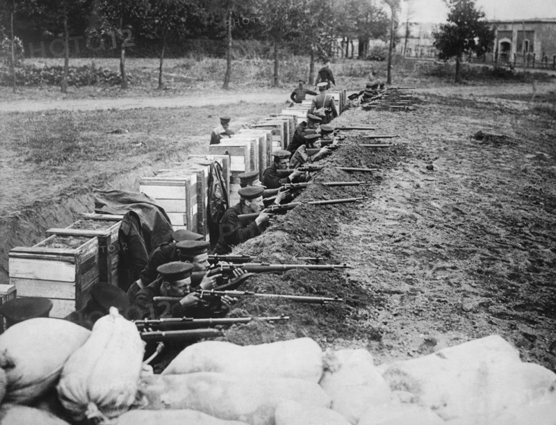 British Marines Defend Antwerp