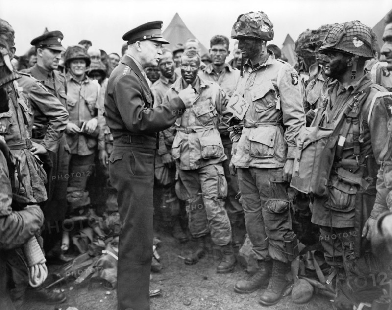 Ike With D-Day Paratroopers