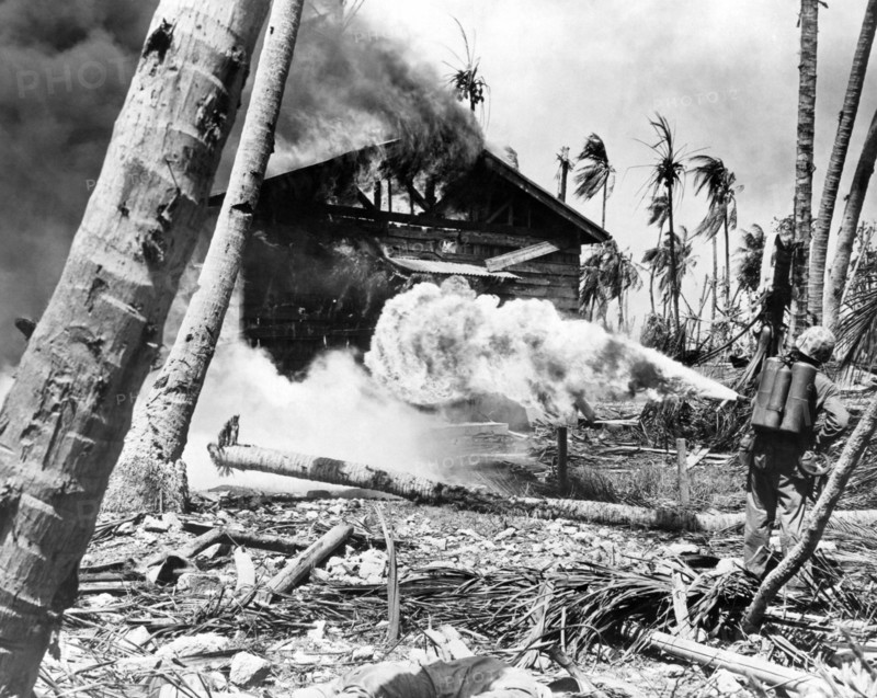WWII Marine Flamethrower