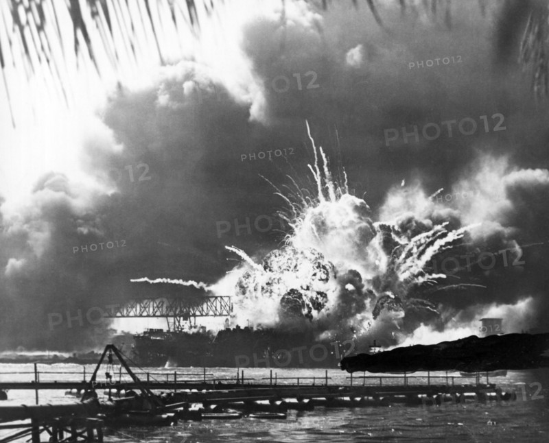 USS Shaw Explodes