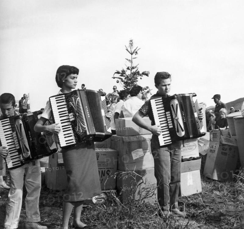 Three Young Accordion Players