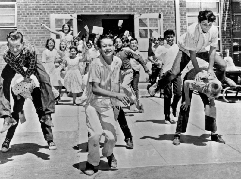 Phoenix, Arizona:  1962.
Seventh graders rejoice at the end of the school year.