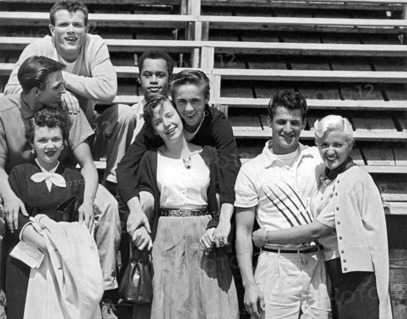 A Group Of 1950s Teens