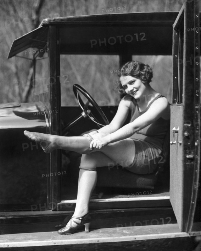 Putting On Rolled Stockings
