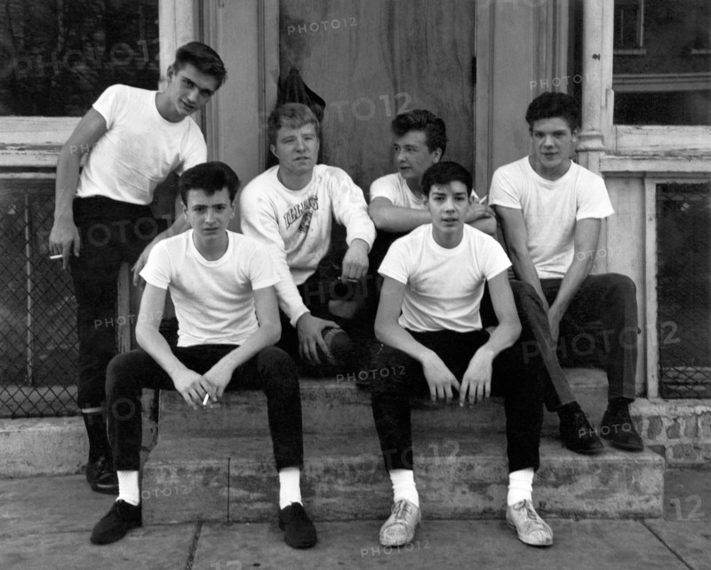 Teenage Boys On A Step
