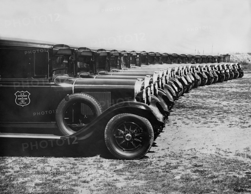 A Row Of Graham Automobiles