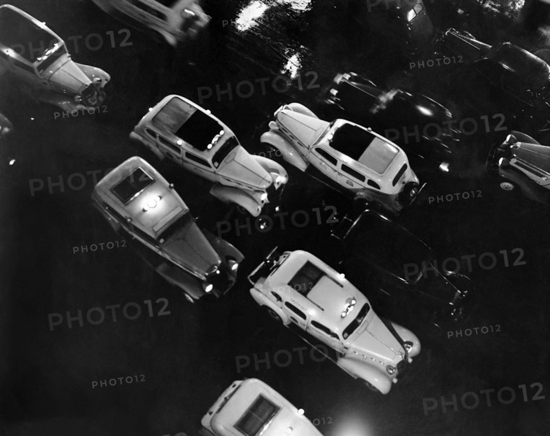 NY Taxis On A Rainy Night