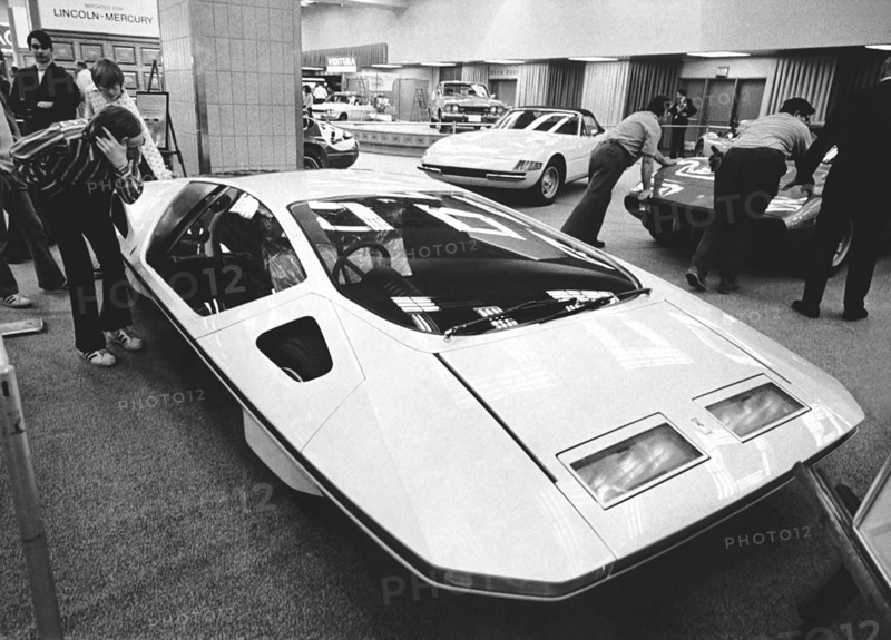 A Ferrari Modulo At Auto Show