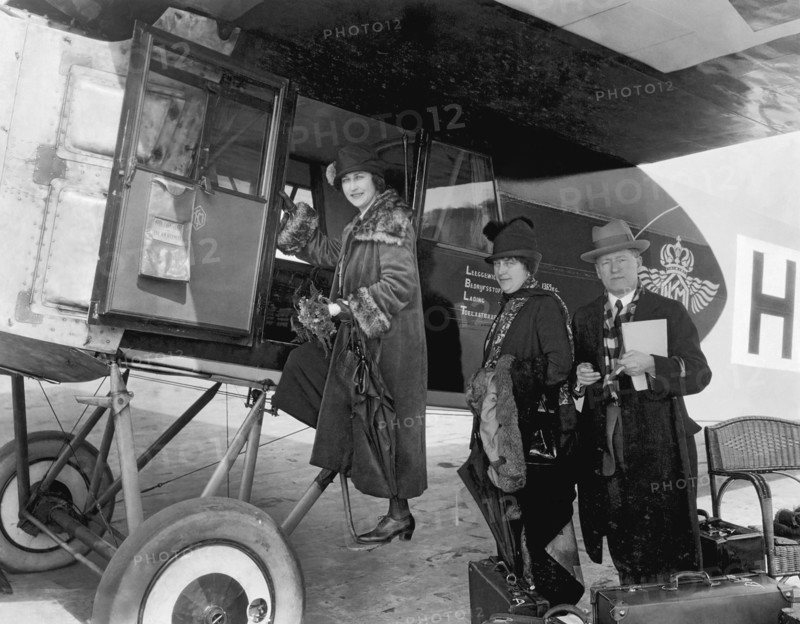 Boarding Fokker Airplane