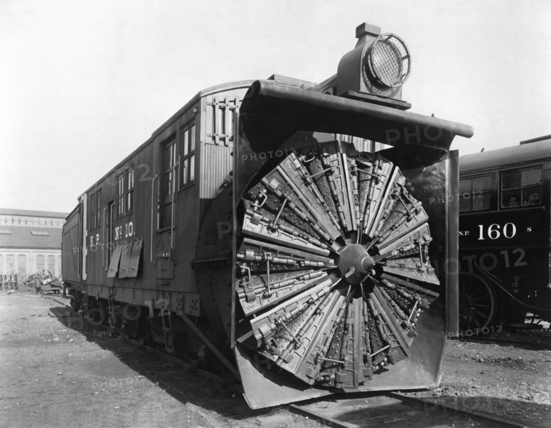 Railroad Rotary Snow Plow