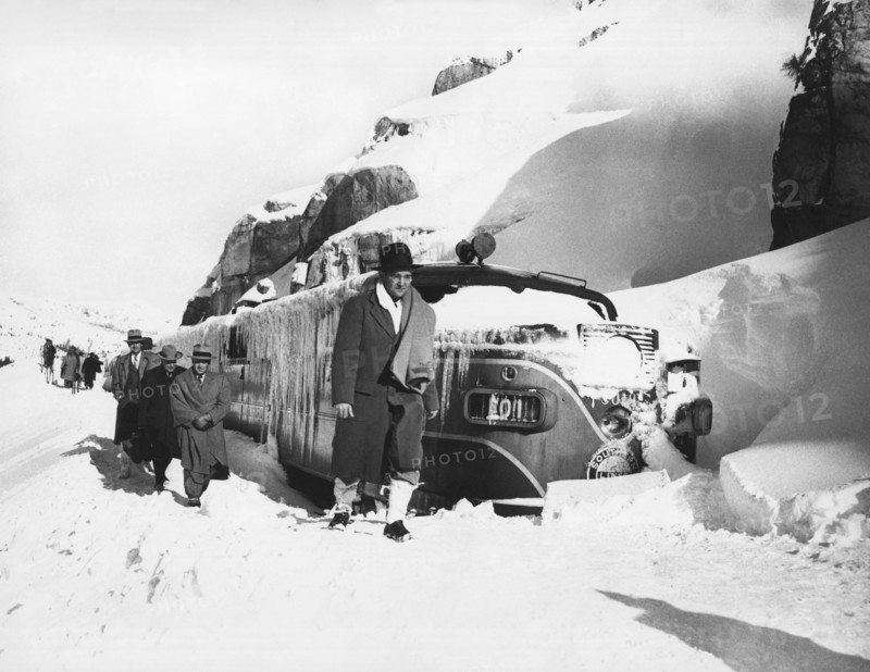 Snowbound Passenger Train