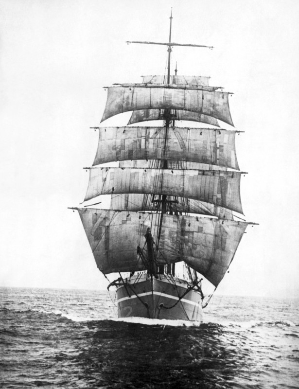 A Square Rigged Sailing Ship