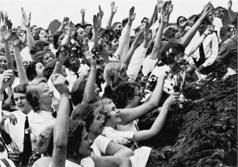 Germans Cheering Hitler