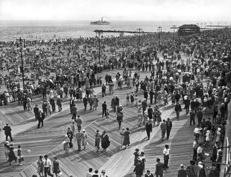 Crowds at Coney Island