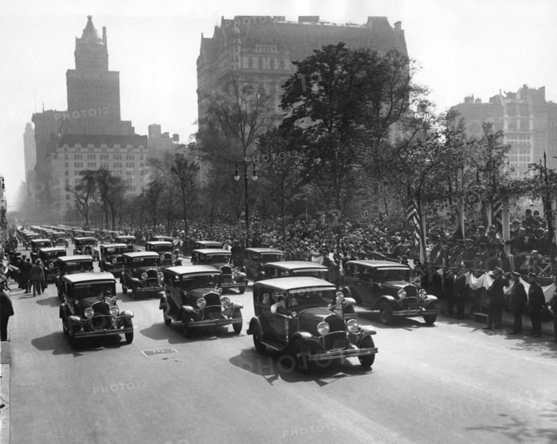 Squad Cars In Police Parade