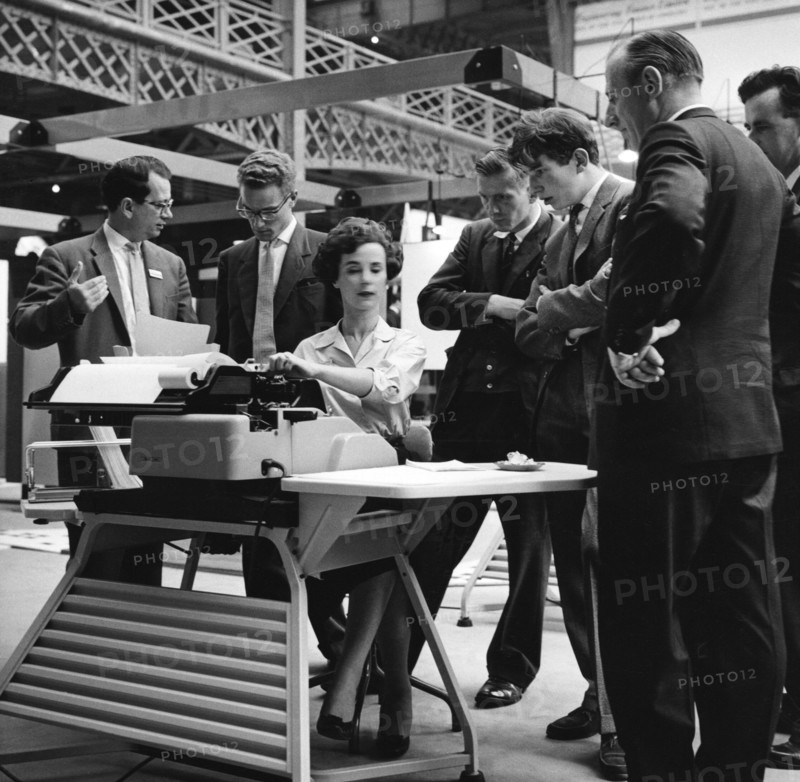 Woman Demonstrates Equipment