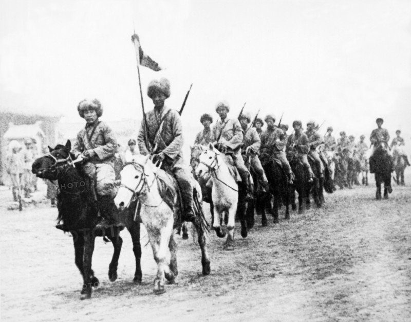 Japanese Calvary In Manchuria
