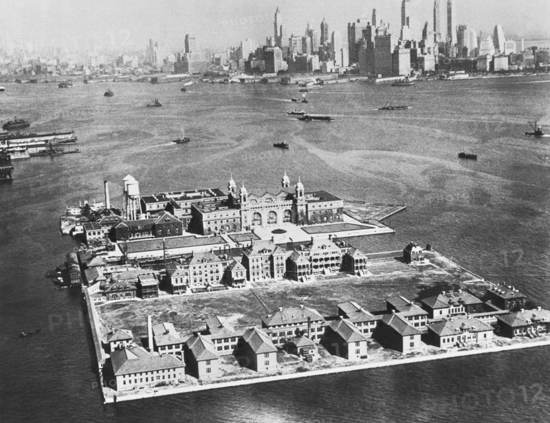 Aerial Of Ellis Island