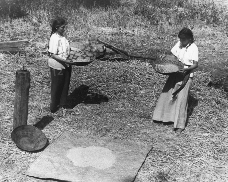Indian Women Winnowing Wheat