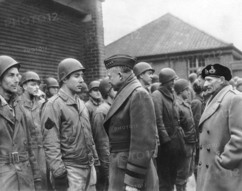 Ike Checks Invasion Forces