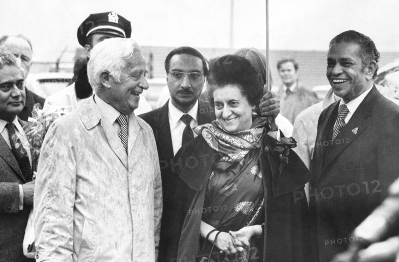 Indira Gandhi At JFK Airport