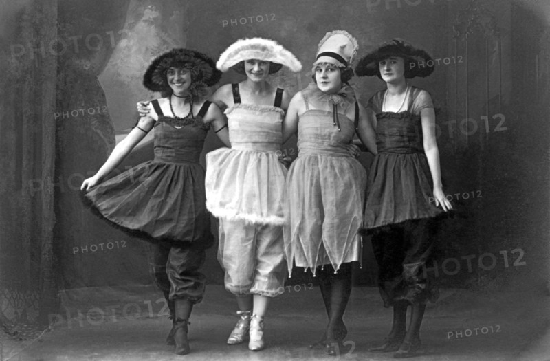 Four Women On Vaudeville Stage