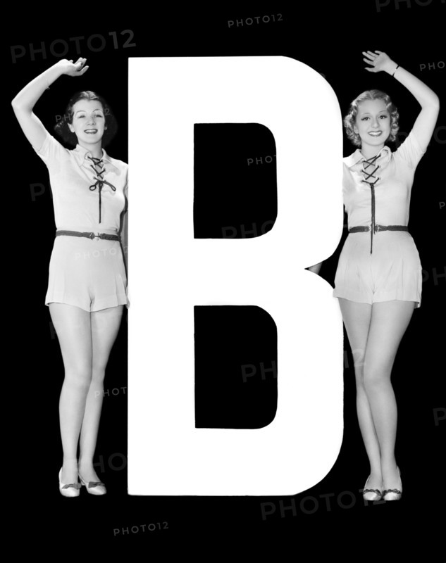 The Letter "B" And Two Women