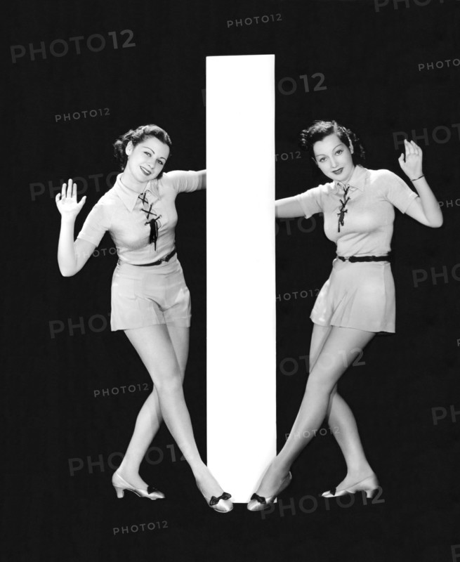 The Letter "I"  And Two Women