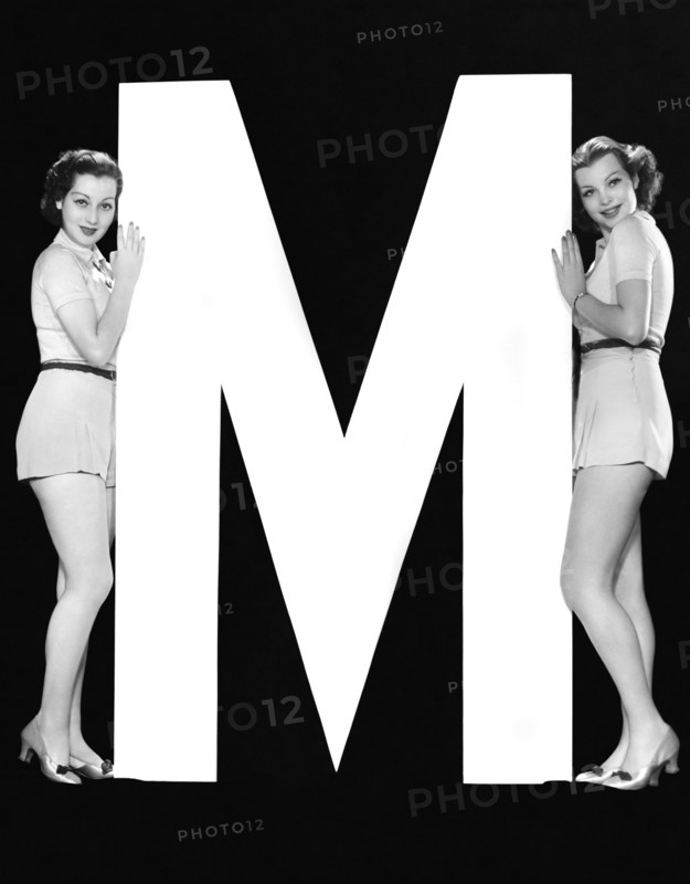 The Letter "M"  And Two Women