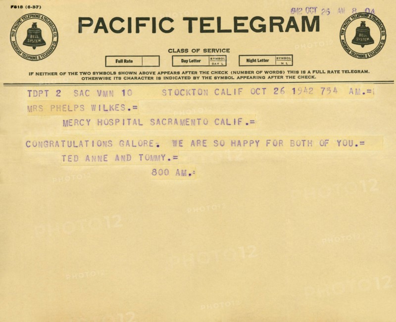 Congratulatory Telegram