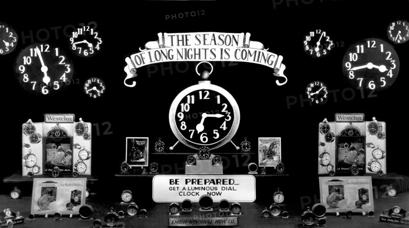 Store Window Clock Display