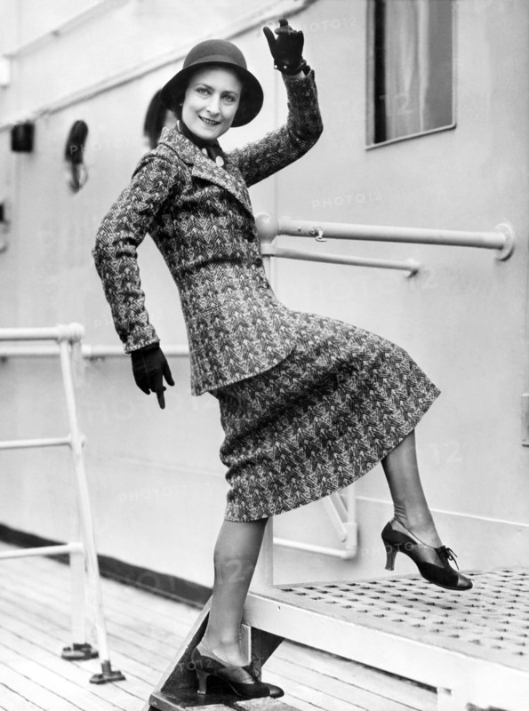 A Lively Woman Boards A Ship