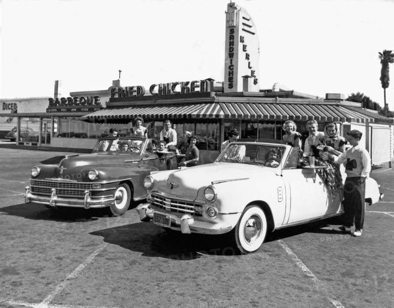 Teens At A Drive In