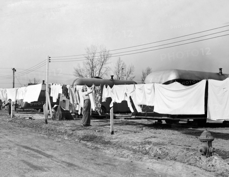 Hanging Up Laundry To Dry