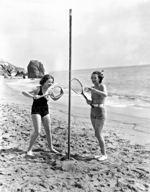 Tetherball On The Beach