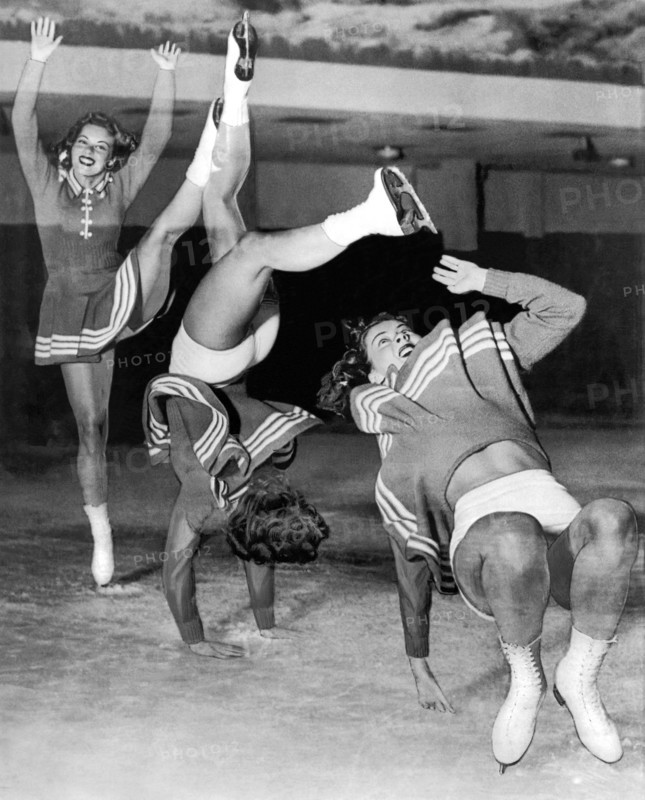 Ice Skater Triple Exposure