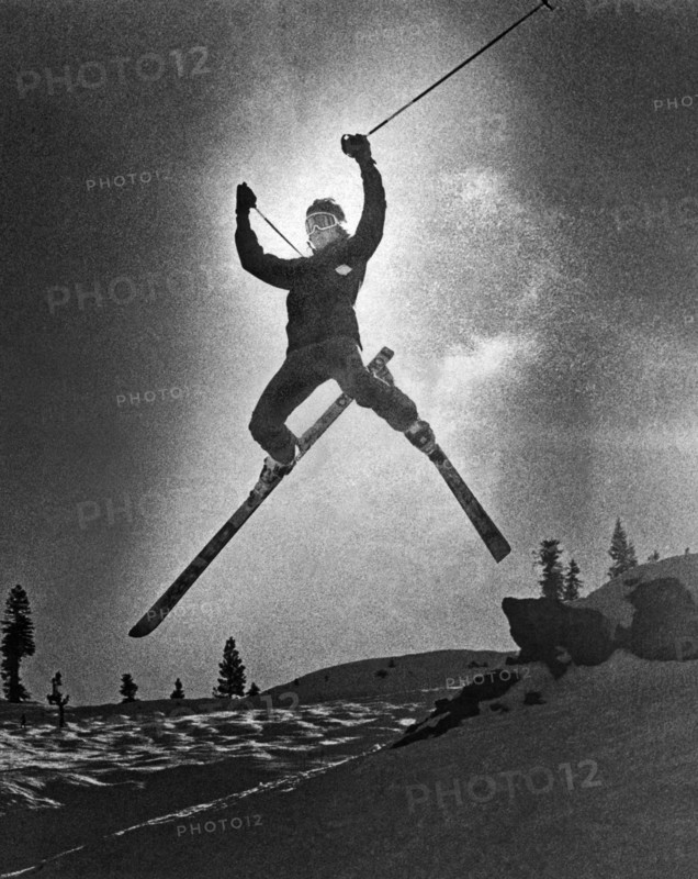 A Bold Leap By A Skier