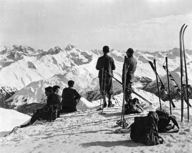 Skiing Near St. Moritz