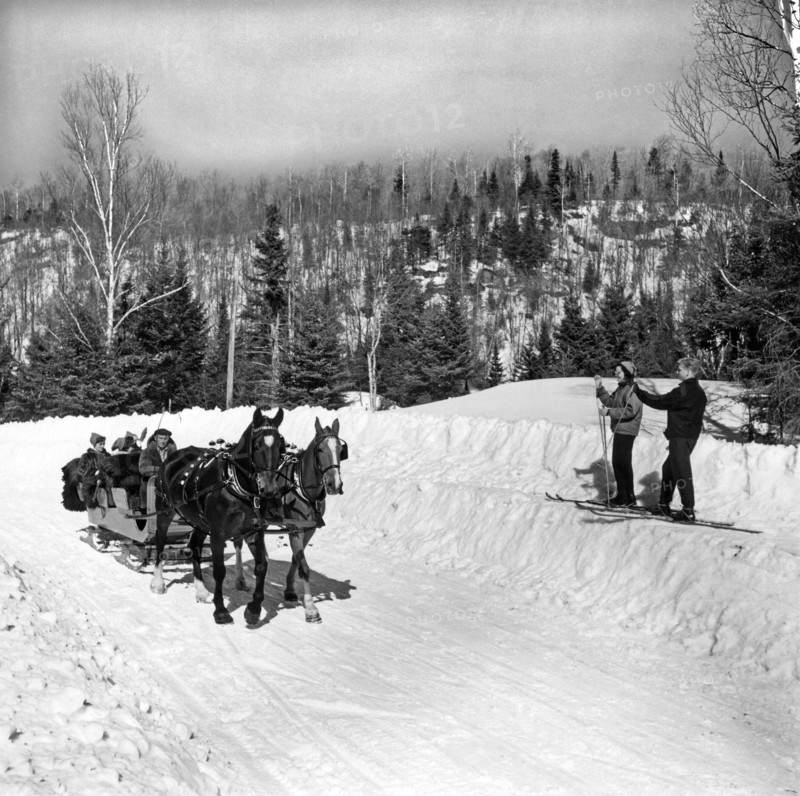 A Sleigh Ride Greets Skiers