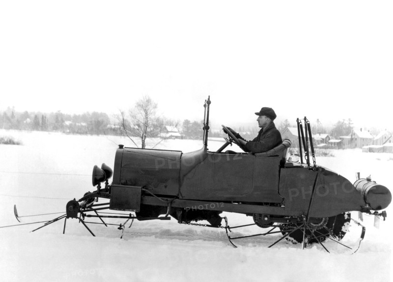 Very Early Snowmobile