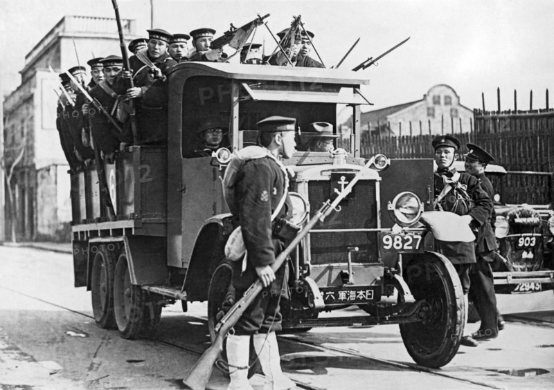 Japanese Marines In Shanghai