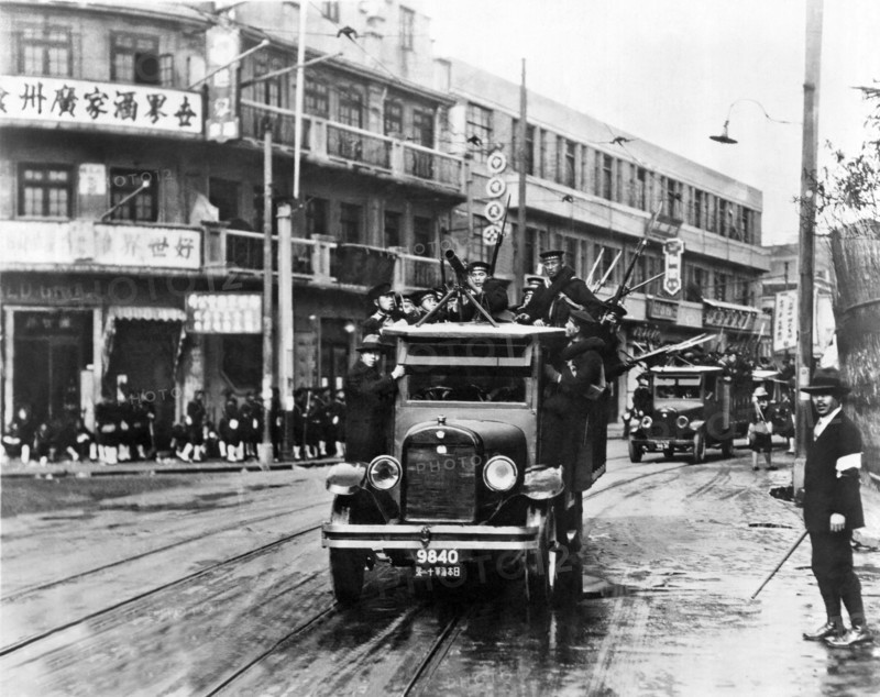 Japanese Marines In Shanghai