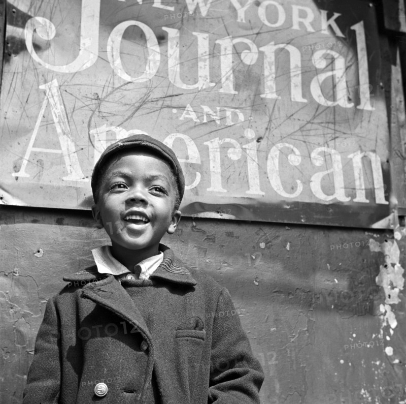 A Young Harlem Newsboy